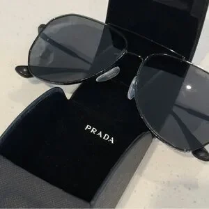Prada | Accessories | Prada Pr A54s Aviator Sunglasses Matte  display picture 1